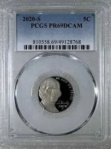 2020-S ジェファーソンニッケル PCGS PR69DCAM