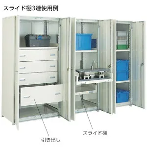 トラスコ中山｜TRUSCO NAKAYAMA TRUSCO M3型棚 背板・扉付 W900XD571 3段 連結 M36363SDB 【メーカー直送・代金引換不可・時間指定・返品不可】