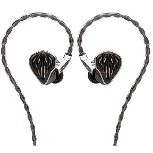 HIDIZS MS5 4BA+1DDハイブリッド型HiFi有線イヤホン ノイズキャン遮音性,3.5mmプラグ&0.78mm2pinコネクタ採用,重低音強化中華イヤホン