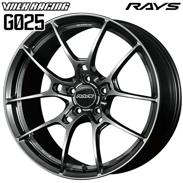RAYS レイズ ボルクレーシング G025 19インチ 9.5J 5H114.3 +38 HK アルミホイール単品 1本 4本以上送料無料