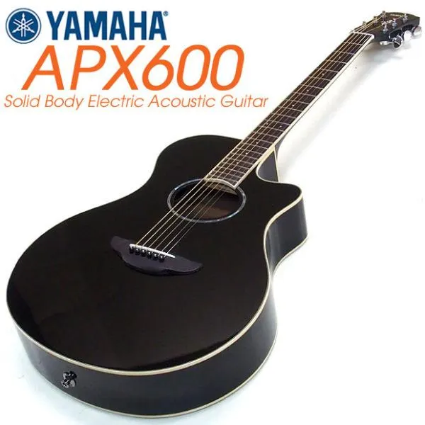 ヤマハ エレアコ YAMAHA アコースティックギター APX600 BL ブラック ストラップ・ピック2枚・ケーブルプレゼント