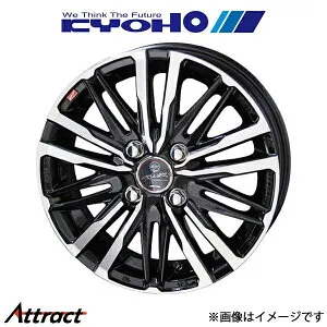 共豊 スマック クレスト アルミホイール 1本 トール M900S/M910S(16×6.0J 4-100 INSET40 サファイアブラックポリッシュ)KYOHO SMACK CREST