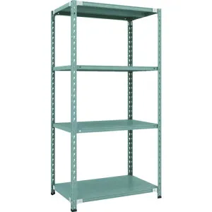 【送料別途】【直送品】TRUSCO CB型セミボルトレス軽量棚 900X600XH1800 4段 グリーン CB-6364-GN