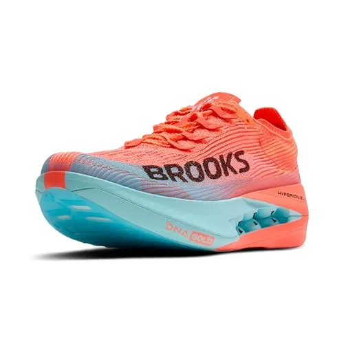 Brooks ユニ Hyperion Elite 5 ニュートラルレースランニングシューズ 男女兼用, ピンククレイ/アトマイザーブルー, 9.5