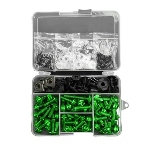 ネジとワッシャーの詰め合わせ Compatible With Yamaha For YZFR25 For YZFR3 For YZFR6 用バイクボルトコンビネーションキットネジ接続ボルト装飾バイクと互換性あり