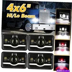 USヘッドライト ケンワースピータービルトLEDヘッドライト用4倍4×6 357 379 378 HI / LOシールビームDRL 4X 4x6 For Kenworth Peterbilt LED Headlights 357 379 378 Hi/Lo Sealed Beam DRL【並行輸入品】