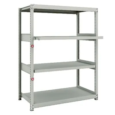 TRUSCO M2型軽中量棚 幅1160×奥行600×高さ1500mm 2段 スライド2段 単体 149-7834
