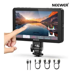 【P5倍+2000円OFF券】NEEWER F700 7 カメラフィールドモニター 3D LUT付き2000nit HD 1920x1080 IPSタッチスクリーン ピークフォーカス付き 4K HDMIループイン/アウト ピークフォーカスDSLRビデオアシストHDR波
