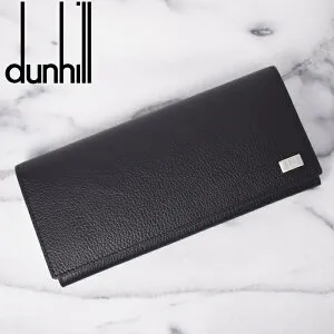 Dunhill ダンヒル 型押しレザー 長財布 AVORITIES アボリティーズ ブラック 19F2910AV001R ダンヒル 財布 ダンヒル 長財布 父の日ギフト アヴォリティーズ 本革