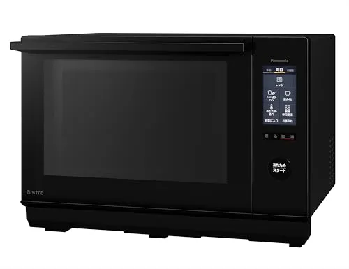 パナソニック ビストロ スチーム オーブンレンジ 25L 液晶タッチパネル 大火力 ブラック NE-BS6C-K