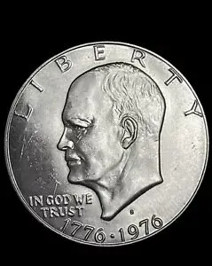 1976-S アイゼンハワー バイセンテニアル ドル コイン 40% シルバー - 1776-1976 S ミント
