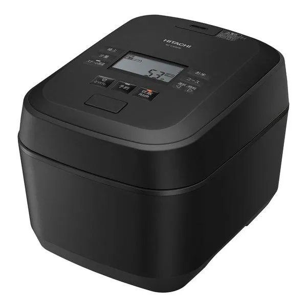 HITACHI 日立 ヒタチ IHジャー炊飯器 ふっくら御膳 圧力＆スチーム/5.5合炊き/フロストブラック RZ-V100HM K(2679820)