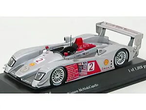 AUDI - R8 N 2 WINNER GP ENGLAND LIME ROCK 2006 - CAPELLO MCNICH - SILVER /Minichamps 1/43 ミニカー