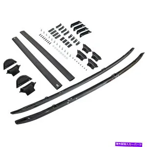 ルーフキャリア 4 PCSブラック調整可能なルーフラックサイドレールクロスバーキットホンダCRV 2017-2020用 4 Pcs Black Adjustable Roof Rack Side Rail Cross Bar Kit for Honda CRV 2017-2020【並行輸入品】