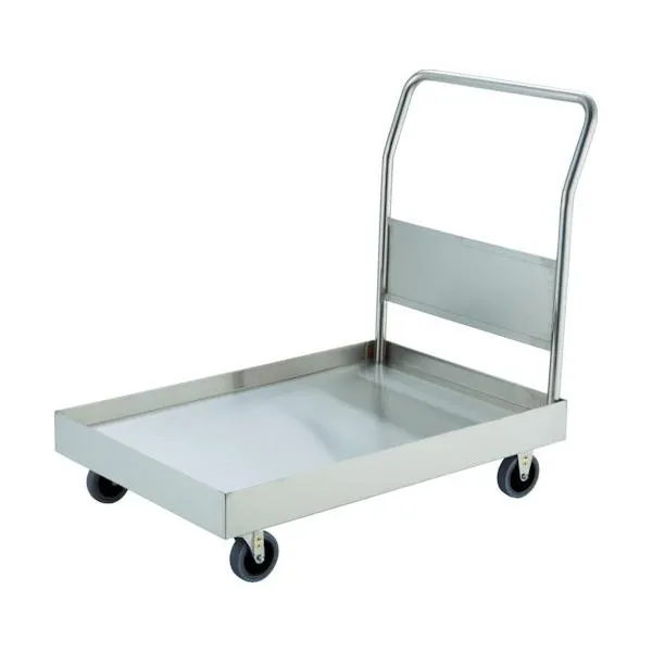 トラスコ ステンレス台車 オールSUS304 皿型台車 900X600 帯電防止U車輪 SSAR-2TBU
