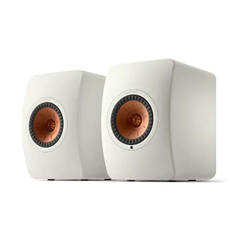KEF LS50 Wireless II - ワイヤレス HiFi スピーカー(ミネラルホワイト) | HDMI | Airplay 2 | Bluetooth | Spotify対応 (Mineral White)