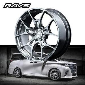 40系 アルファード ALPHARD ヴェルファイア VELLFIRE【送料無料・4本セット】RAYS レイズ ホイール VOLK RACING G025GC 22x9.0J +45 +35 5-120 シャイニングライトメタル（SI）