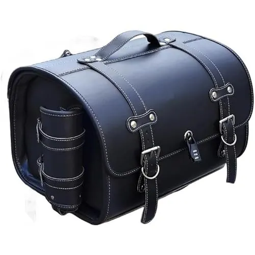 バイク リアボックス オートバイのトランク33L 大容量 バイク サイドバッグ フルフェイス収納可能 ヘルメット入れ 着脱可能式小物収納 取りやすい 旅行 ツーリング 通勤 通学 Kisigim (B)