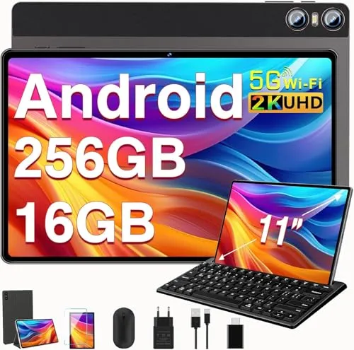 SEBBE 2026 タブレット 11インチ Android Gemini AI Screen 2K、16GB RAM +256G + 2TB TF、10000mAh、2.0 GHz オクタコア、Widevine L1.8 MP + 20 MP+2 MP、