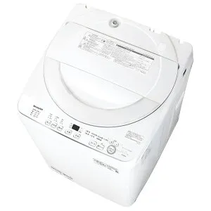 （標準設置料込_Aエリアのみ）シャープ 6.0kg 全自動洗濯機 ホワイト系 ES-GE6K-W SHARP [ESGE6KW]