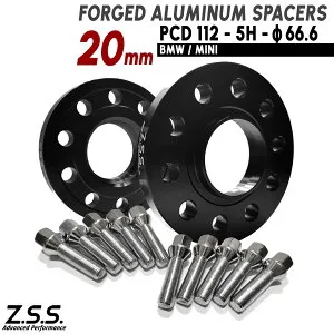 Z.S.S. AP BMW X1 X2 X3 X4 X5 Z4 F48 G29 G01 G05 G18 スペーサー 厚み20mm PCD112 ハブ径66.6φ M14xP1.25 ボルト付きワイトレ