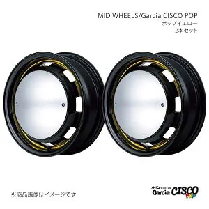 MID WHEELS/Garcia CISCO POP フレアワゴン MM42S 2017/1～2017/4 アルミホイール2本セット【14×4.5J 4-100 INSET45 BVY】Y26D445433450304×2