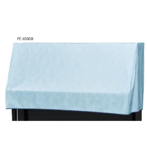 アップライトピアノカバー ピアノケープ ハーフカバー PC-650GB 楽譜柄ジャガード 前面スリットなし