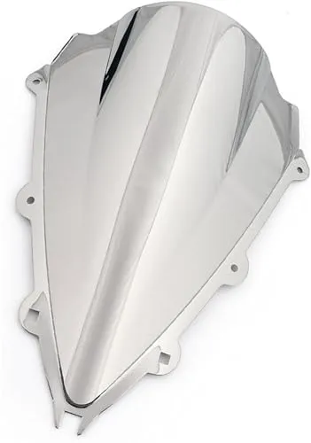 ウインドスクリーン バイク に適合するアプリリア に適合する RSV4 に適合するRSV4R 2009 2010 2011 2012 2013 2014 2015 2016 オートバイフロントガラスカバースクリーン偏向器 ウインドシールド(Chrome)