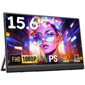 【2026モデル】モバイルモニター Omiodo 15.6インチ ポータブルモニター 1920x1080FHD IPS HDR 超薄 軽量 自立