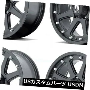 海外輸入ホイール 4-新しい17 XD XD798アディクトホイール17x9 8x180 18マットブラックリム 4-New 17 XD XD798 Addict Wheels 17x9 8x180 18 Matte Black Rims 【並行輸入品】