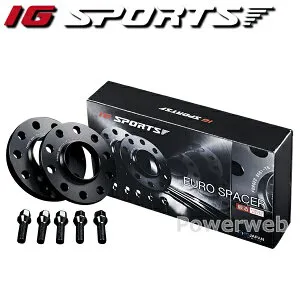 IG SPORTS ES-AU-04 EURO SPACERIG SPORTS 厚み:15mm PCD:112 ハブ径:φ66.6 ハブ付 ボルトサイズ:M14×P1.5 13R/17HEX スペーサー2枚/ボルト付属 (IGスポーツ/ユーロスペーサー)