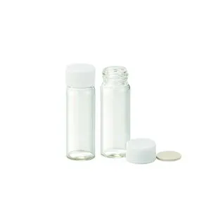 ねじ口瓶 (無色) +PPキャップ (白) +フッ素PTFE／ニトリルパッキン 組合せセット 50組入 SV-10 250627