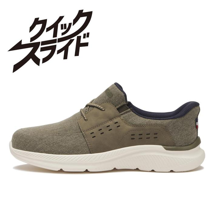 【送料無料】 【ABC SELECT】 エービーシーセレクト MOC CVS LACE クイックスライドモックキャンバスレース L0142CVS KHAKI 7(25cm)