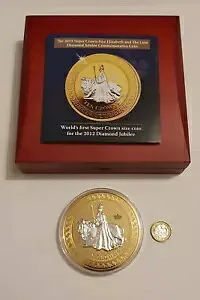 2012 スーパー クラウン - ダイヤモンド ジュビリー ウナとライオン - 24ct ゴールド メッキ コイン NO 060