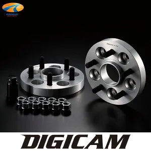 ハブリング付ワイドトレッドスペーサー100 5H P1.25 20mm 56-56A6061-T6DIGICAM デジキャンハブ付ワイドトレッドスペーサー ハブ付ワイトレ シルバー