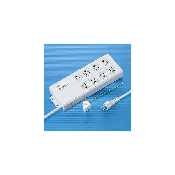 サンワサプライ パソコン連動タップ（3P・8個口・2m） TAP-RE2MN