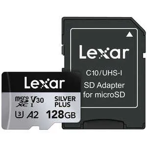 LEXAR microSDXCカード 128GB Professional SILVER PLUSシリーズ V30 UHS-I U3 A2 ［Class10 /128GB］ LMSSIPL128G-BNANJ