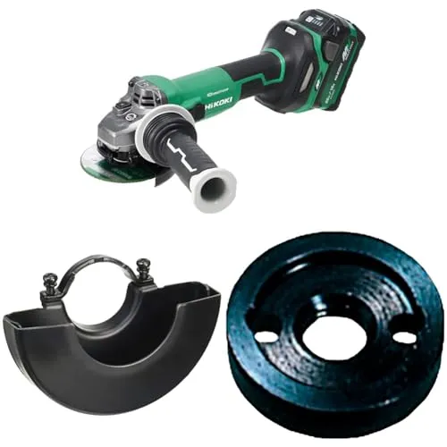 HiKOKI(ハイコーキ) 36V充電式ディスクグラインダ G3610DC(2XPZ) + ホイルガード + ホイルワッシャ セット