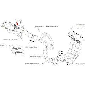 アクラポビッチ AKRAPOVIC リペアサイレンサー 04年-05年 CBR1000RR カーボン M-H10R4-LTC JP店