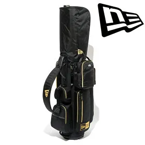 ニューエラ メンズ newera 【ゴルフ】 キャディーバッグ ブラック × ゴールド [ベーシックポーチ付き] 13534661 【24】