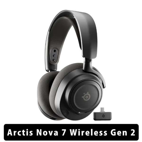 SteelSeries Arctis Nova 7 Wireless Gen 2 ゲーミング ヘッドホン ヘッドセット ワイヤレス 密閉型 Bluetooth PC 2.4GHz 低遅延 ゲーム