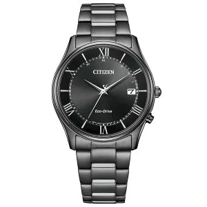 国内正規品 CITIZEN シチズンコレクション NIGHT COLOUR EDITION 電波時計 AS1064-53E オールブラック 黒 エコドライブ ソーラー ステンレス 最長5年保証 送料無料 バンド調整サービス