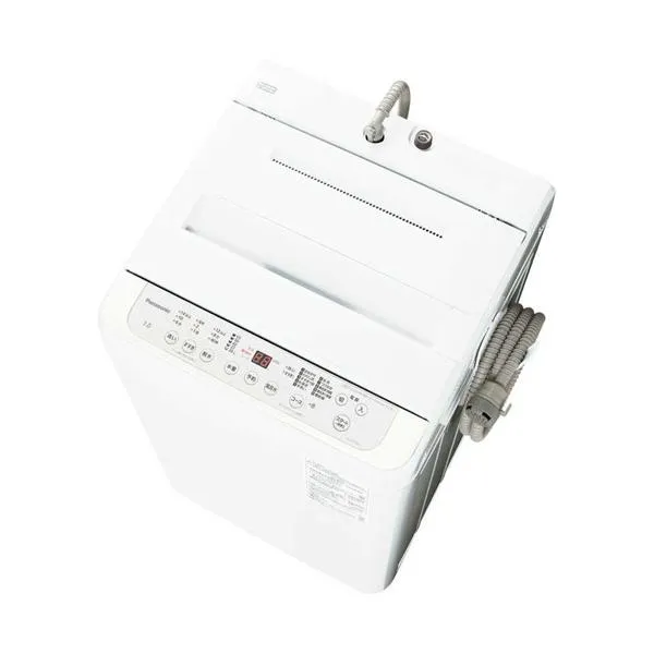 洗濯機 7kg パナソニック NA-F7PB5-W 全自動洗濯機 ホワイト 新生活 一人暮らし 単身 小型 コンパクト 風呂水吸水ホース付属