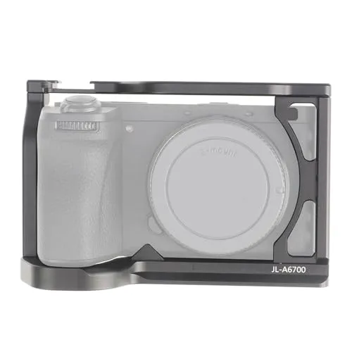 互換性がありますSony A6700 ラビットケージ用 FOTGA DSLR カメラケージ、ハンドル位置決め穴付きビデオ写真リグに対応(Camera cage)