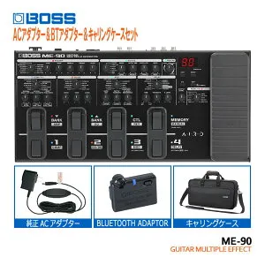 BOSS マルチエフェクター ME-90 純正アダプター＆BT-DUAL＆キャリングケースセット ボス エフェクター