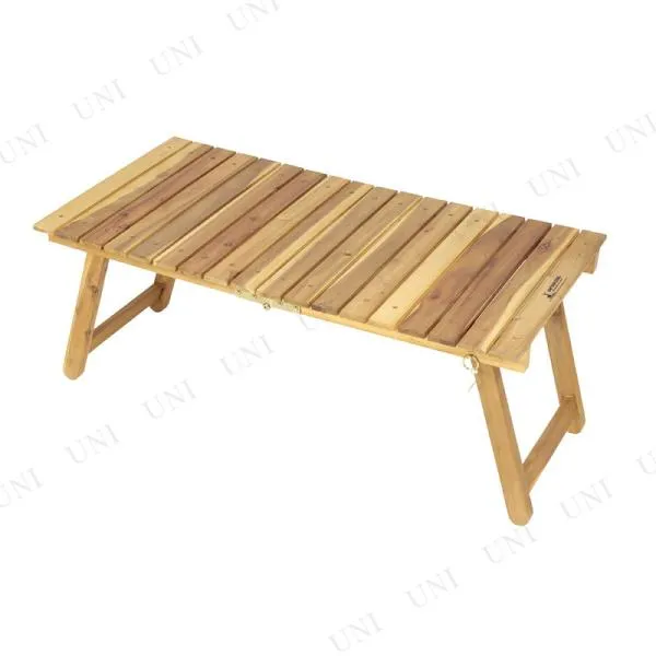 CAPTAIN STAG(キャプテンスタッグ) CSクラシックス FDローテーブル90 UP-1059 アウトドア用品 チェア 折り畳み式 木製