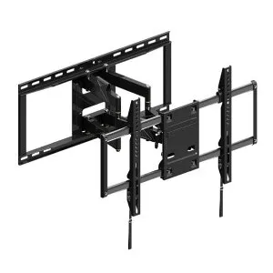 朝日木材 42V～86V推奨 壁掛金具 フルモーションタイプ WALL FIT MOUNT ブラック FLM-006-BK [FLM006BK]【MPAP】