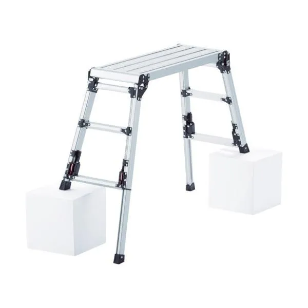 ※法人専用品※ピカ 【車上渡し】ピカ 四脚アジャスト式足場台 上部操作タイプDXJ型 DXJ-6908A