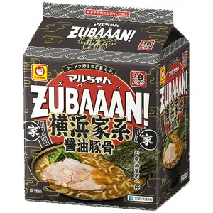 東洋水産 マルちゃんZUBAAAN! 横浜家系醤油豚骨 3食パック 390g（130g（めん80g）×3食）×9個×2セット