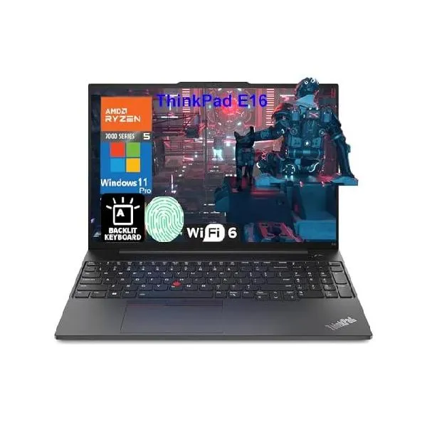 Lenovo ThinkPad E16 16" FHD+ Business Laptop Computer, AMD Ryzen 5 7530U (Beat i7-1355U), 16GB DDR4 RAM, 1TB PCIe SSD, WiFi 6, Thunderbolt 4,_並行輸入